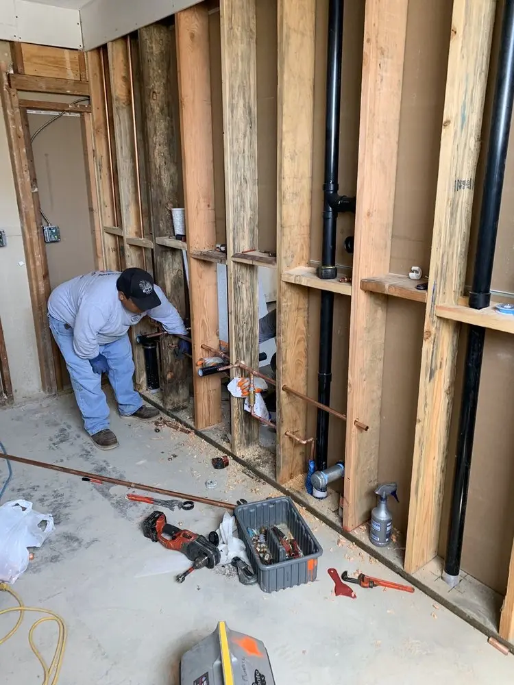 Commercial rough-in plumbing for Water Heater Replacement in Kleinman Park